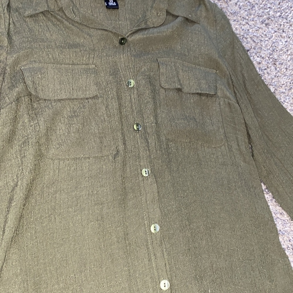 Sheer Button Down Shirt - Picture 4 of 6